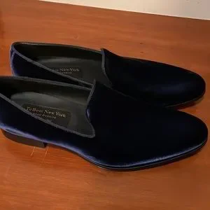 To Boot | Shoes | To Boot New York Blue Velvet Loafers  display picture 1